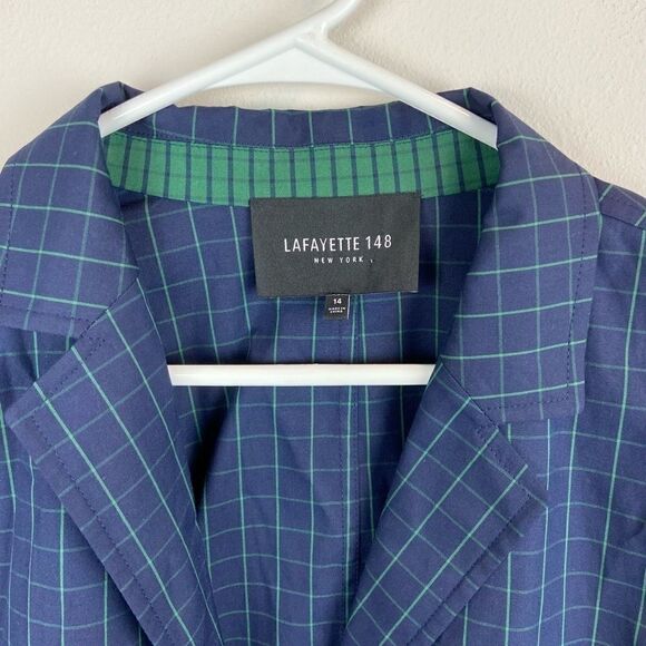 Lafayette 148 Thatcher Window Pane Blazer - Picture 7 of 7